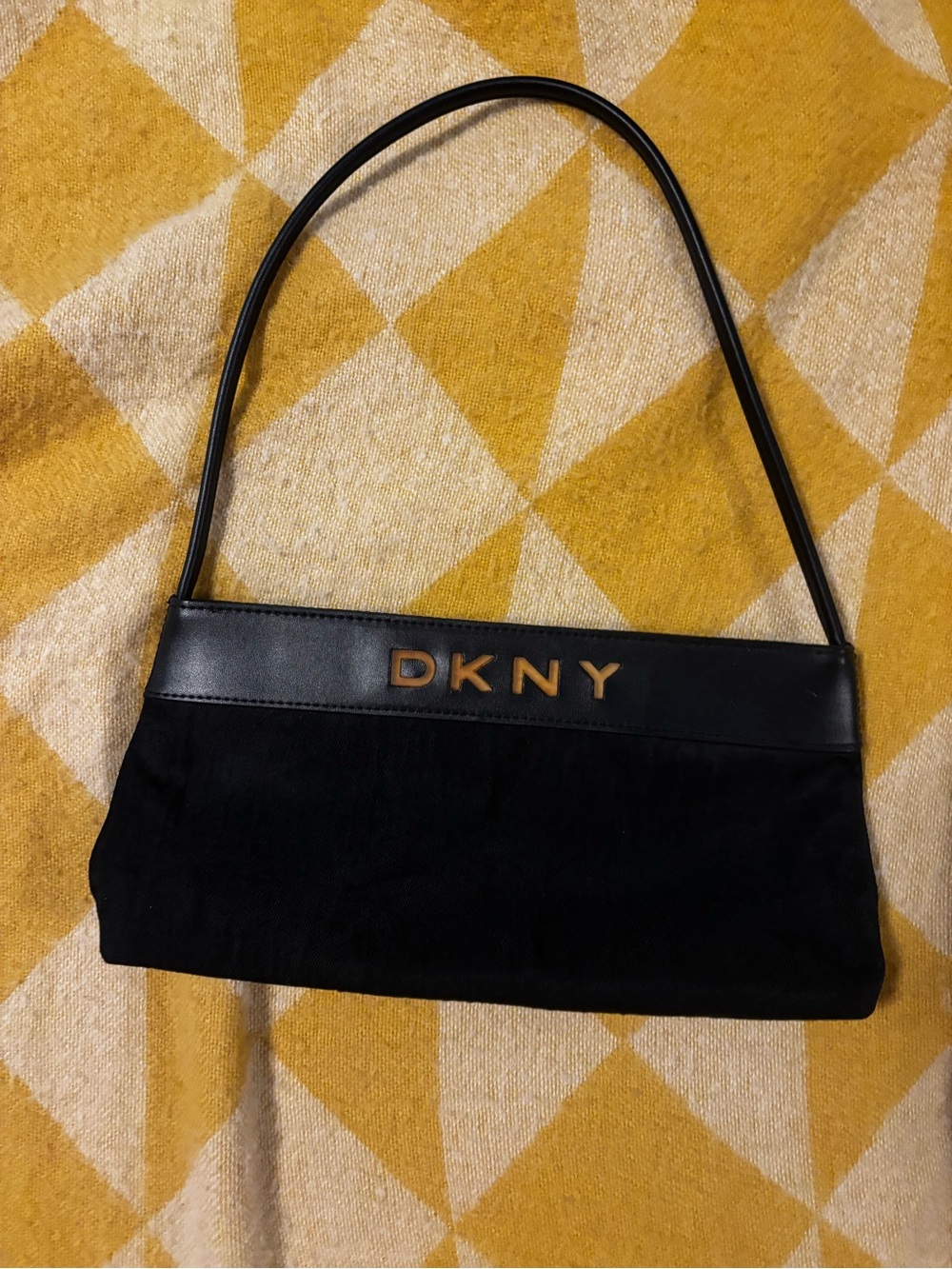 DKNY Black Mini Bag Purse Vintage 90s - Picture 10 of 10